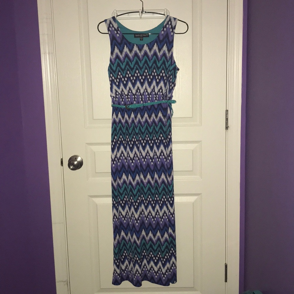 Chevron full length Dress